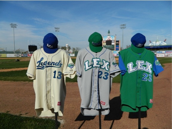 New Lexington Legends uniforms for 2013