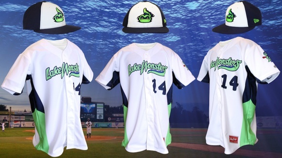 Vermont Lake Monsters jerseys for 2014