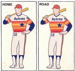 Old Houston Astros uniforms