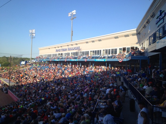 West Michigan Whitecaps Takes Baseball Down By The River