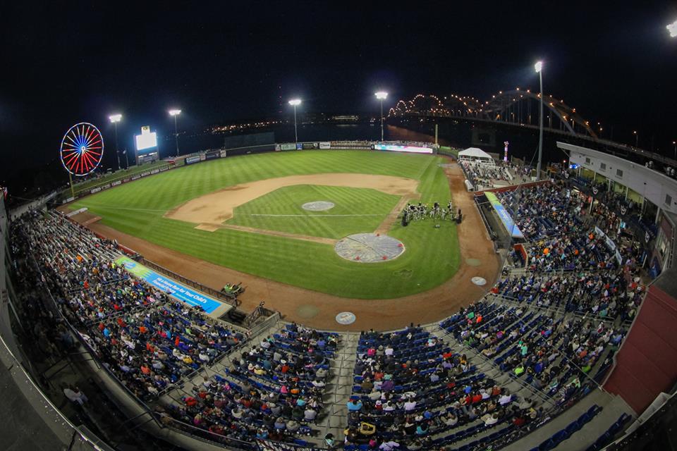 Quad Cities River Bandits day to night 