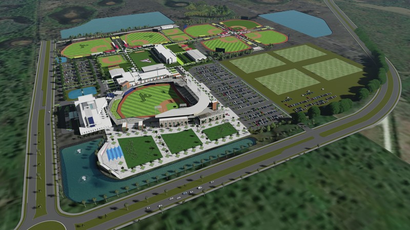 Construction of Braves Spring Training Complex Unfolds