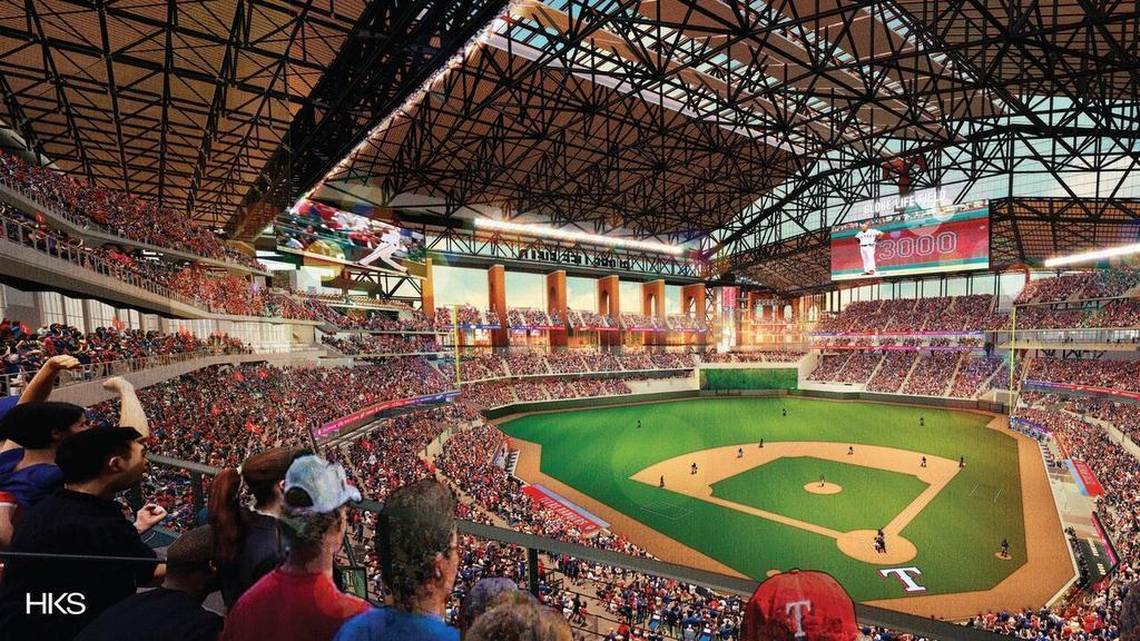 New Texas Rangers Ballpark Renderings Released