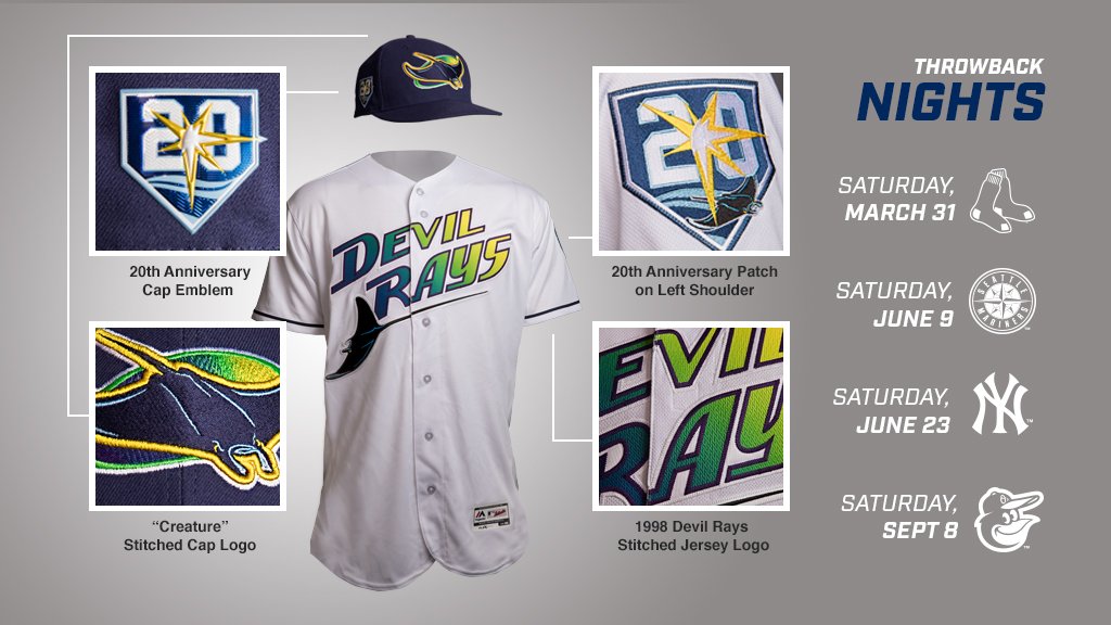 throwback tampa bay devil rays jersey