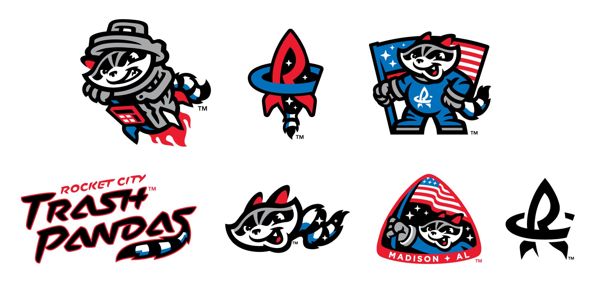 Rocket City Trash Pandas Logos Unveiled Ballpark Digest