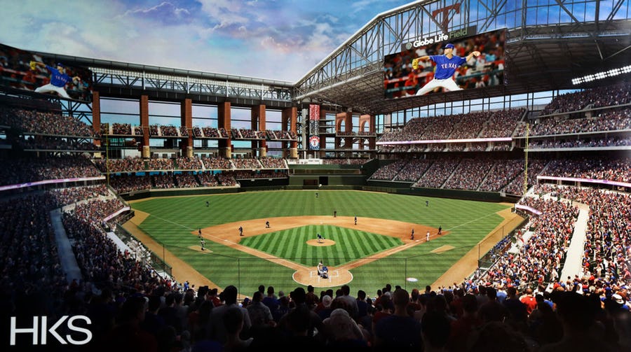 New Globe Life Field Details Released Ballpark Digest