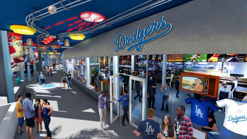 Dodgers showcase new center field plaza, pavilion renovations