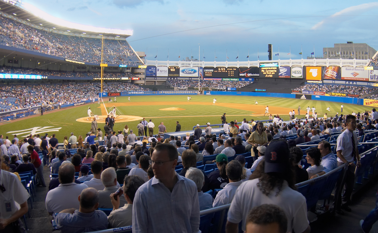First night game in Yankee Stadium history