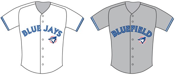 Bluefield Blue Jays uniforms