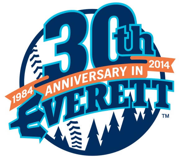 Everett AquaSox 30th anniversary logo