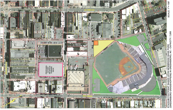 Proposed Hagerstown ballpark site
