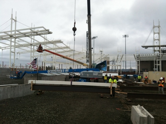 Hillsboro Hops topping-out ceremony