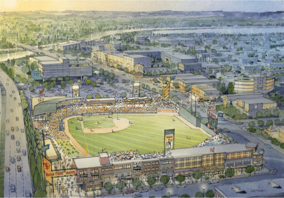 Proposed new Boise Hawks ballpark
