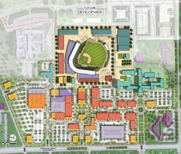 Proposed new Columbia ballpark site