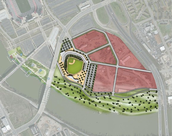 Proposed Nashville Sounds ballpark site
