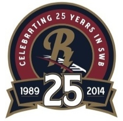 Scranton/Wilkes-Barre RailRiders 25th anniversary logo