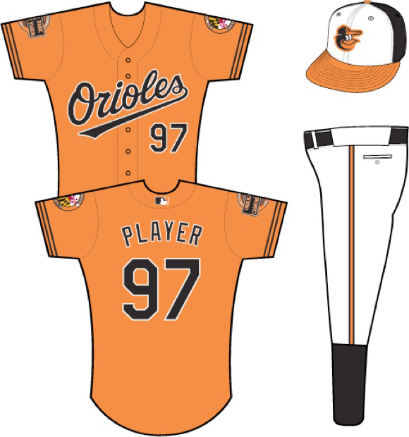Baltimore Orioles road uniforms