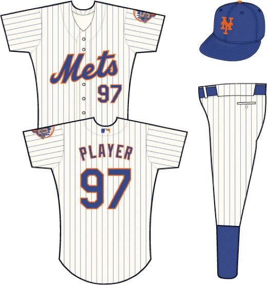 New York Mets home uniforms