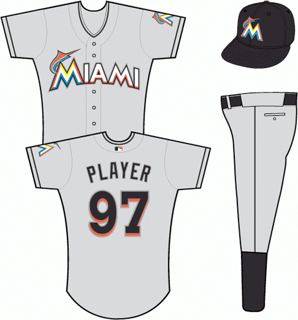 Miami Marlins road uniforms