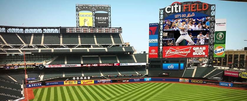 new Citi Field videoboard for New York Mets