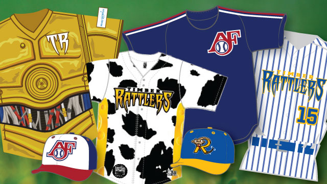 Wisconsin Timber Rattlers 2015 jerseys