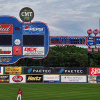 Greer Stadium Guitar Scoreboard Up For Auction Greer Stadium guitar scoreboard