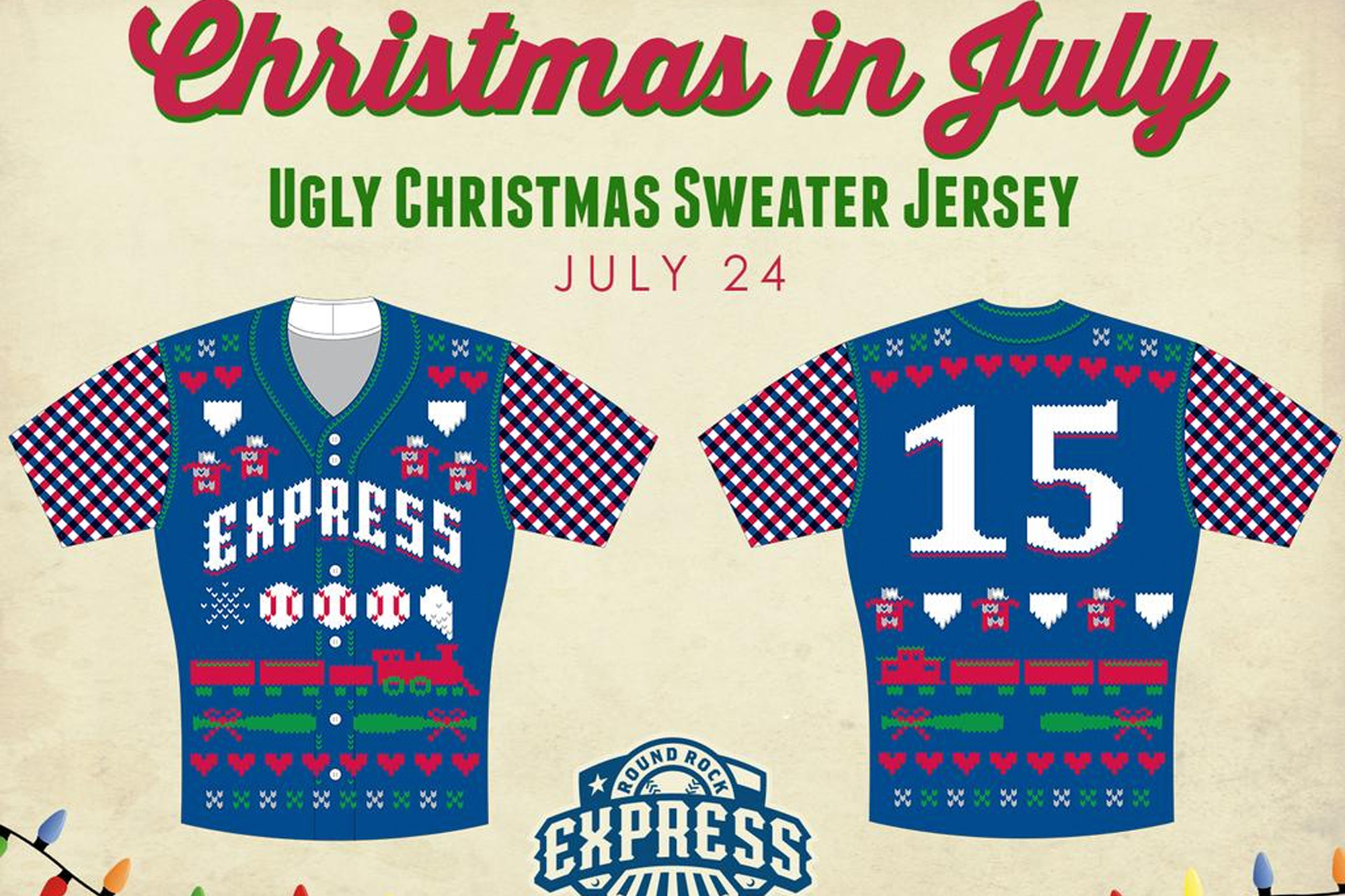 Ugly Sweater Round Rock Express