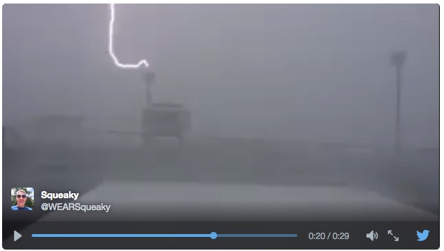 Pensacola lightning strike