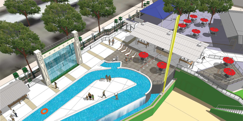 Riders officially unveil Dr Pepper Ballpark lazy river | Ballpark Digest