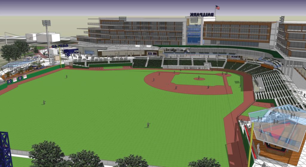 Fayetteville ballpark rendering