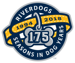 Charleston RiverDogs 25th season logo
