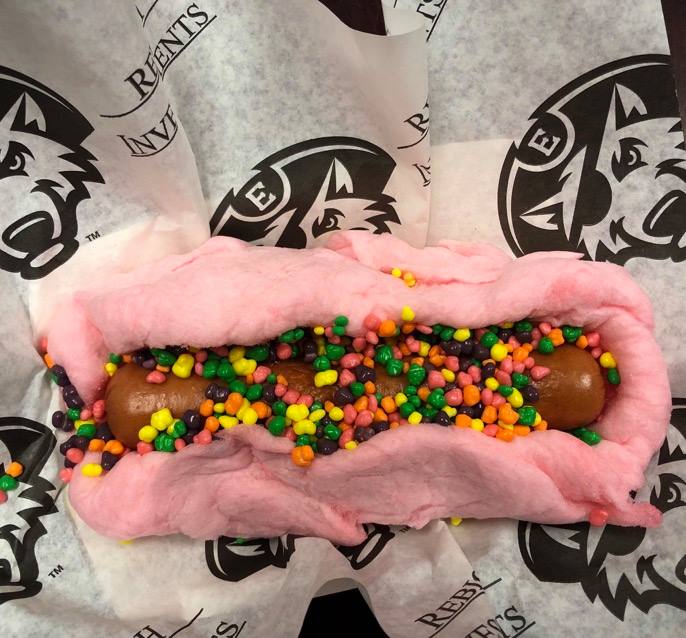cotton candy hot dog