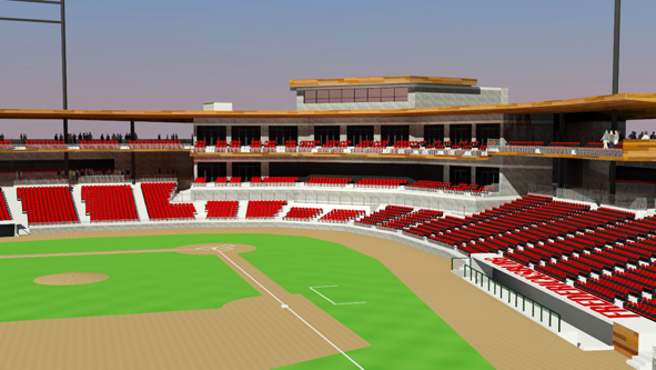 New Fredericksburg ballpark rendering