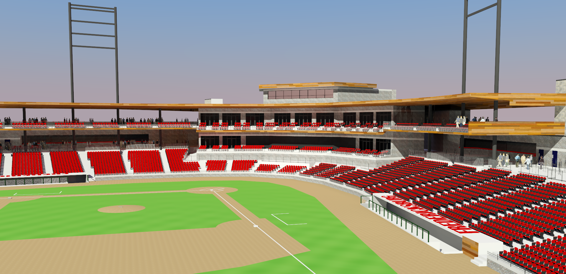 New Fredericksburg ballpark rendering