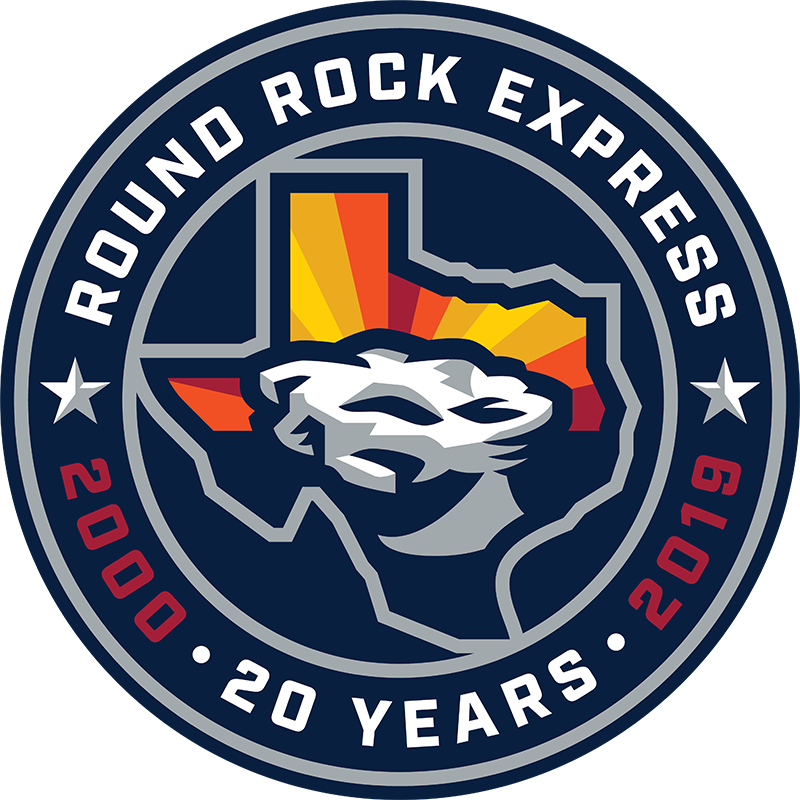 Round Rock Express 20th anniversary logo