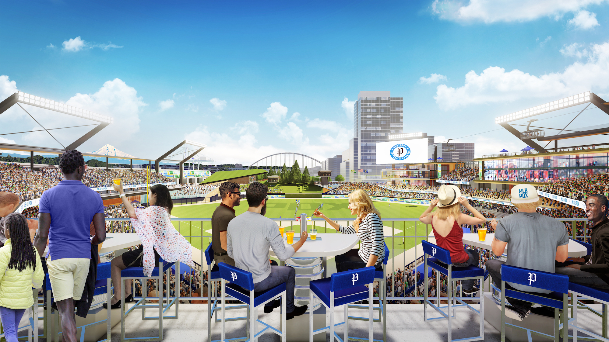 Proposed Portland Ballpark rendering