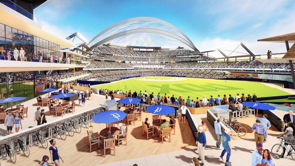 Proposed Portland Ballpark rendering