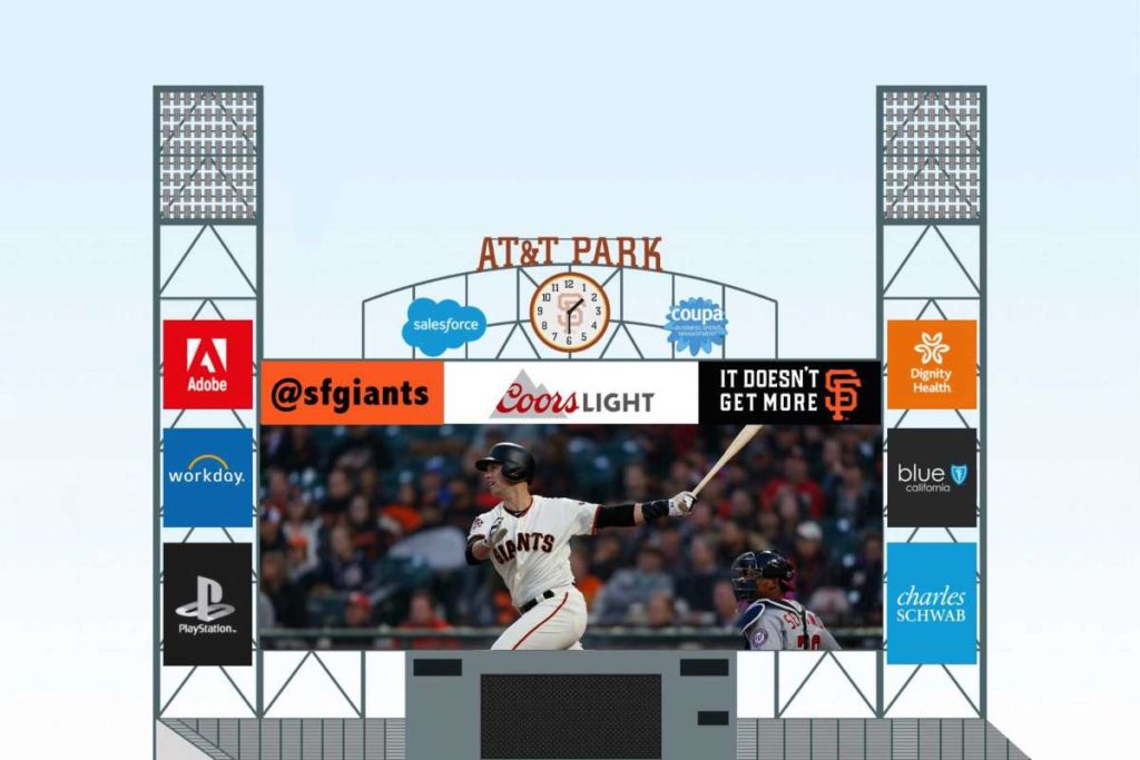 New AT&T Park videoboard