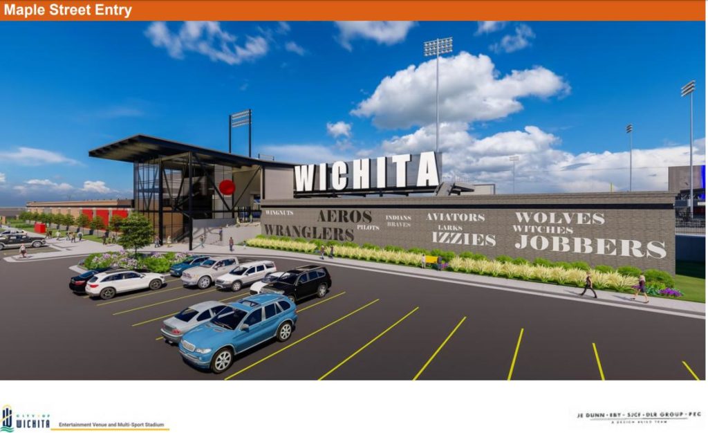 Updated Wichita Ballpark Entrance Rendering 4-9