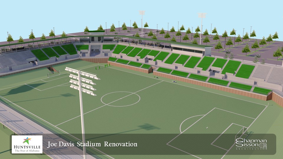 Joe Davis Stadium renovation rendering