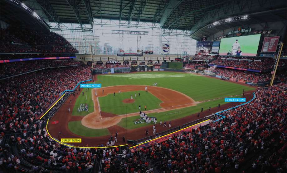 Minute Maid Park extended netting