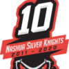 Nashua Silver Knights 10th season logo