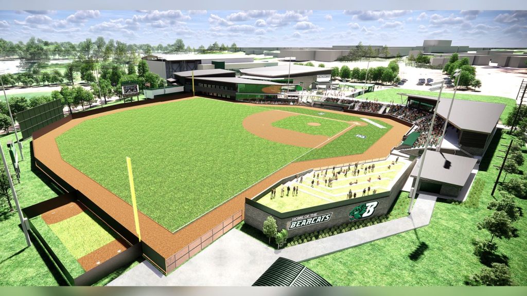Binghamton University baseball complex rendering Feburary 2020