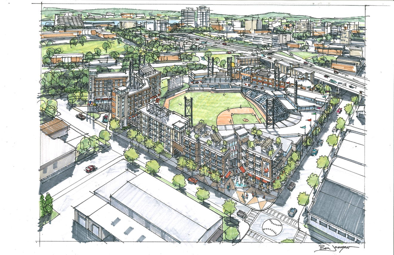 Proposed new Knoxville ballpark