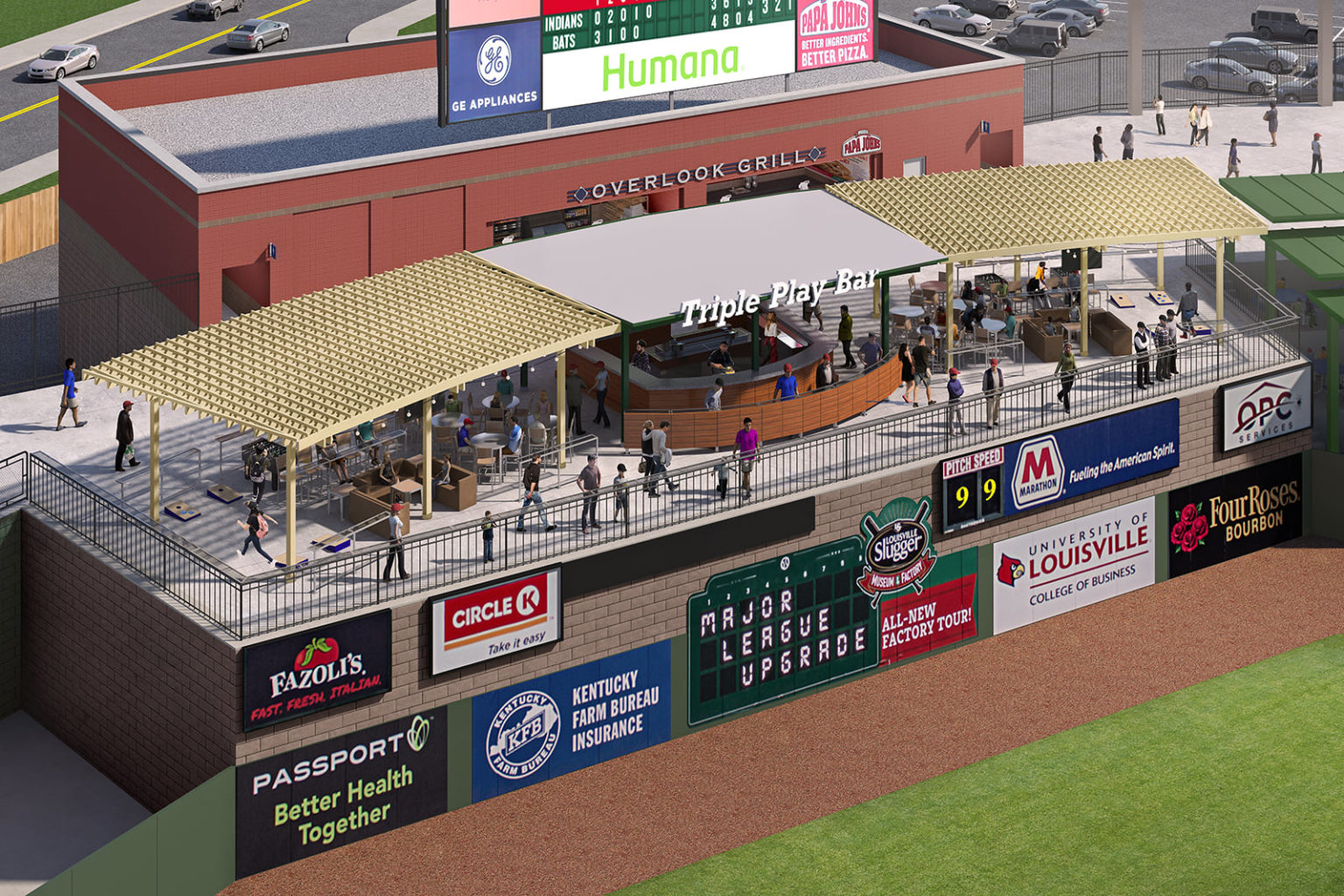 Bats unveil Louisville Slugger Field upgrades Ballpark Digest