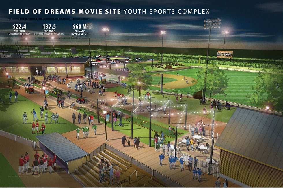 $80M youth baseball, softball facility plans at Field of Dreams
