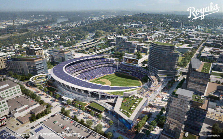 Royals Unveil Two Potential Ballpark Sites Release New Renderings