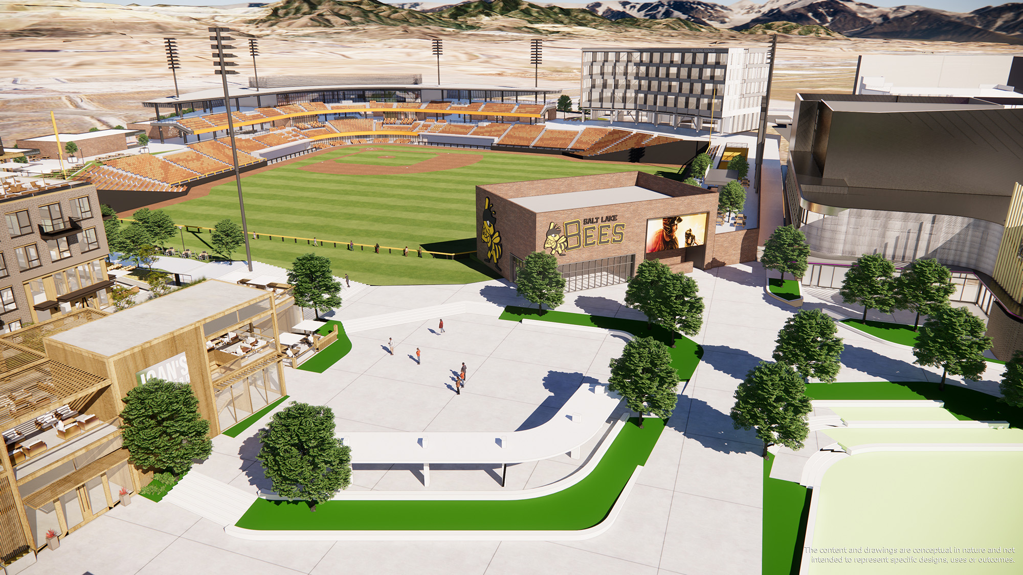 Salt Lake Bees break ground on new 2025 Downtown Daybreak ballpark